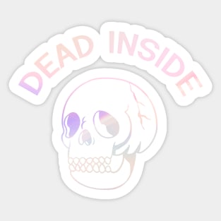 dead inside but still pastel-y Sticker